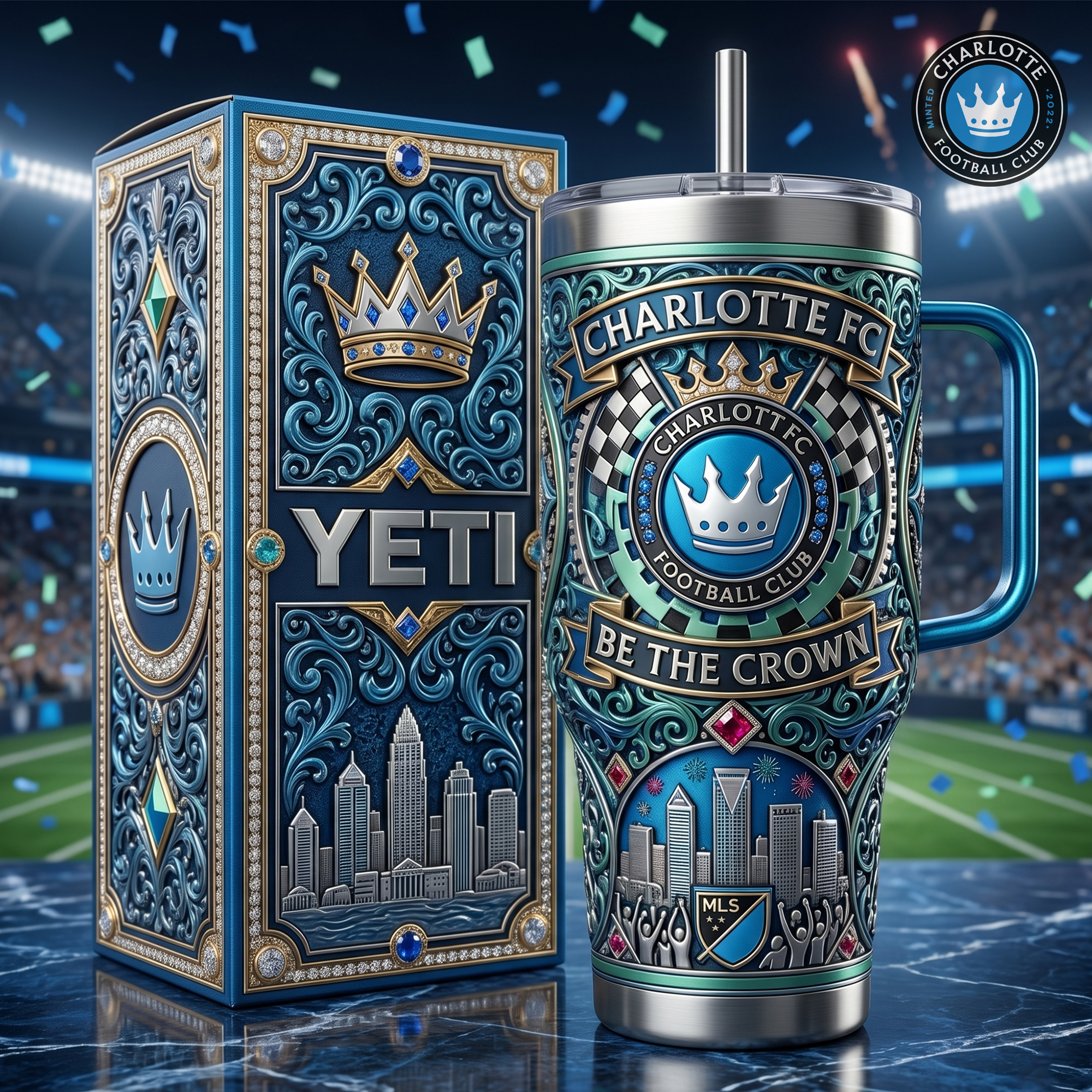 CRFC 40oz Tumbler With Handle LNTH