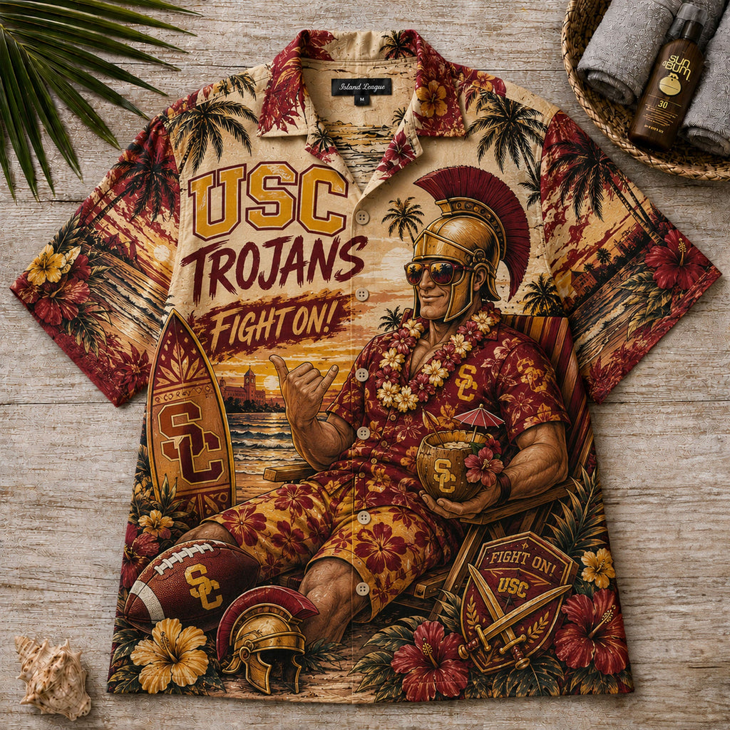 Premium USC Hawaiian Shirt TNSM