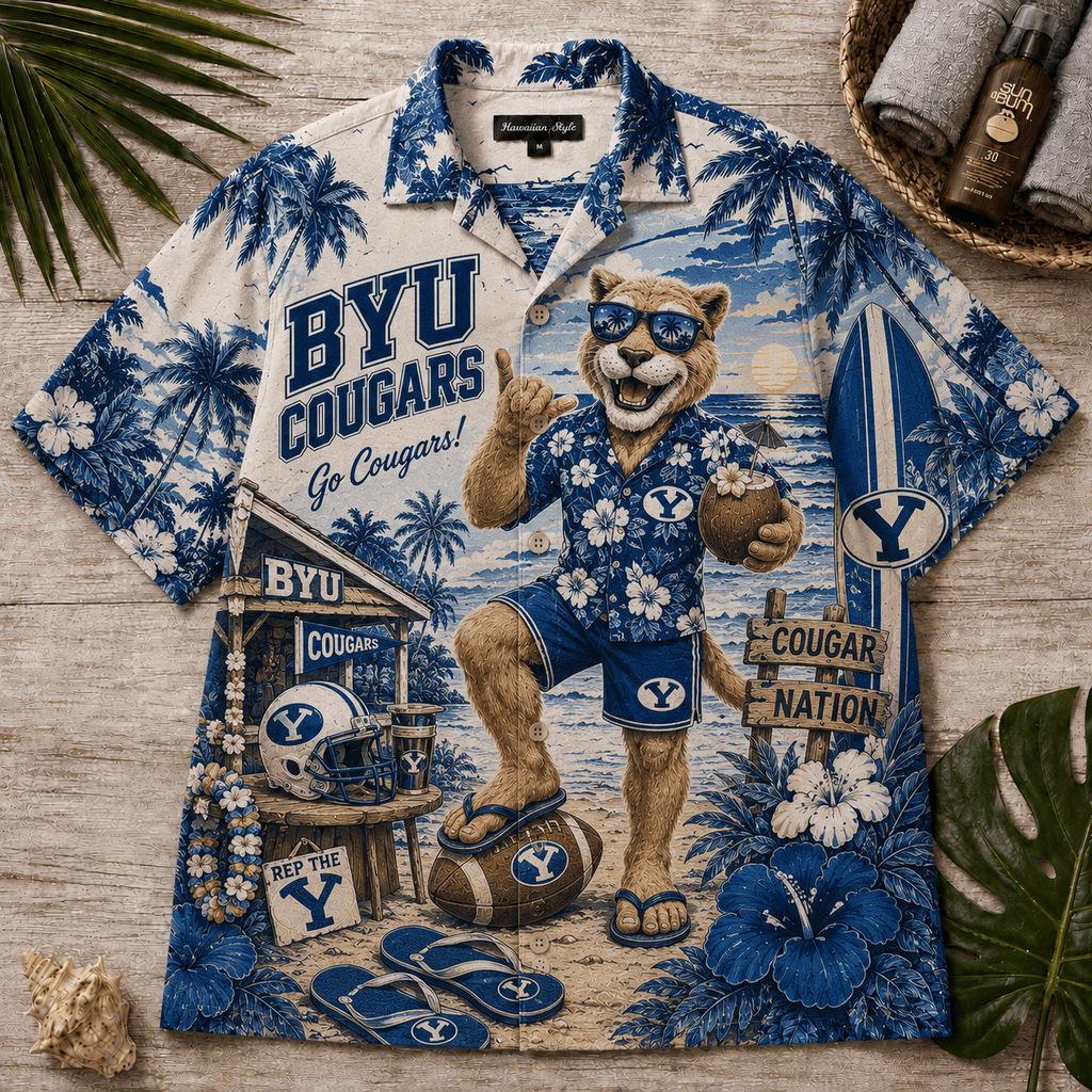 Premium BYU Hawaiian Shirt TNSM