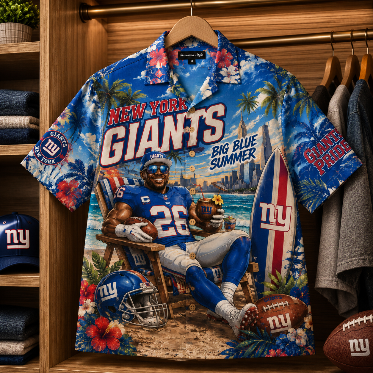 Premium NYG Hawaiian Shirt TNSM