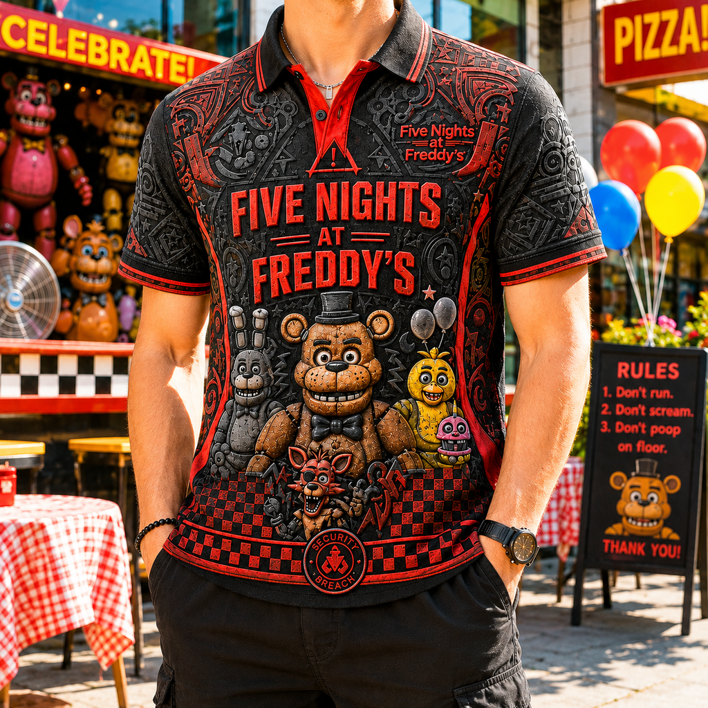 PREMIUM 5NAF EMBOSS POLO SHIRT NTVA