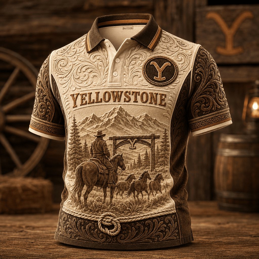 PREMIUM YLST EMBOSS POLO SHIRT NTVA