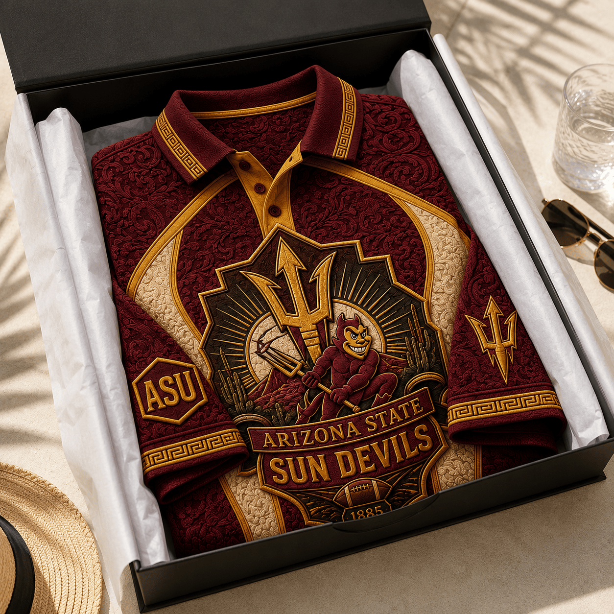 PREMIUM ASSD EMBOSS POLO SHIRT HQH