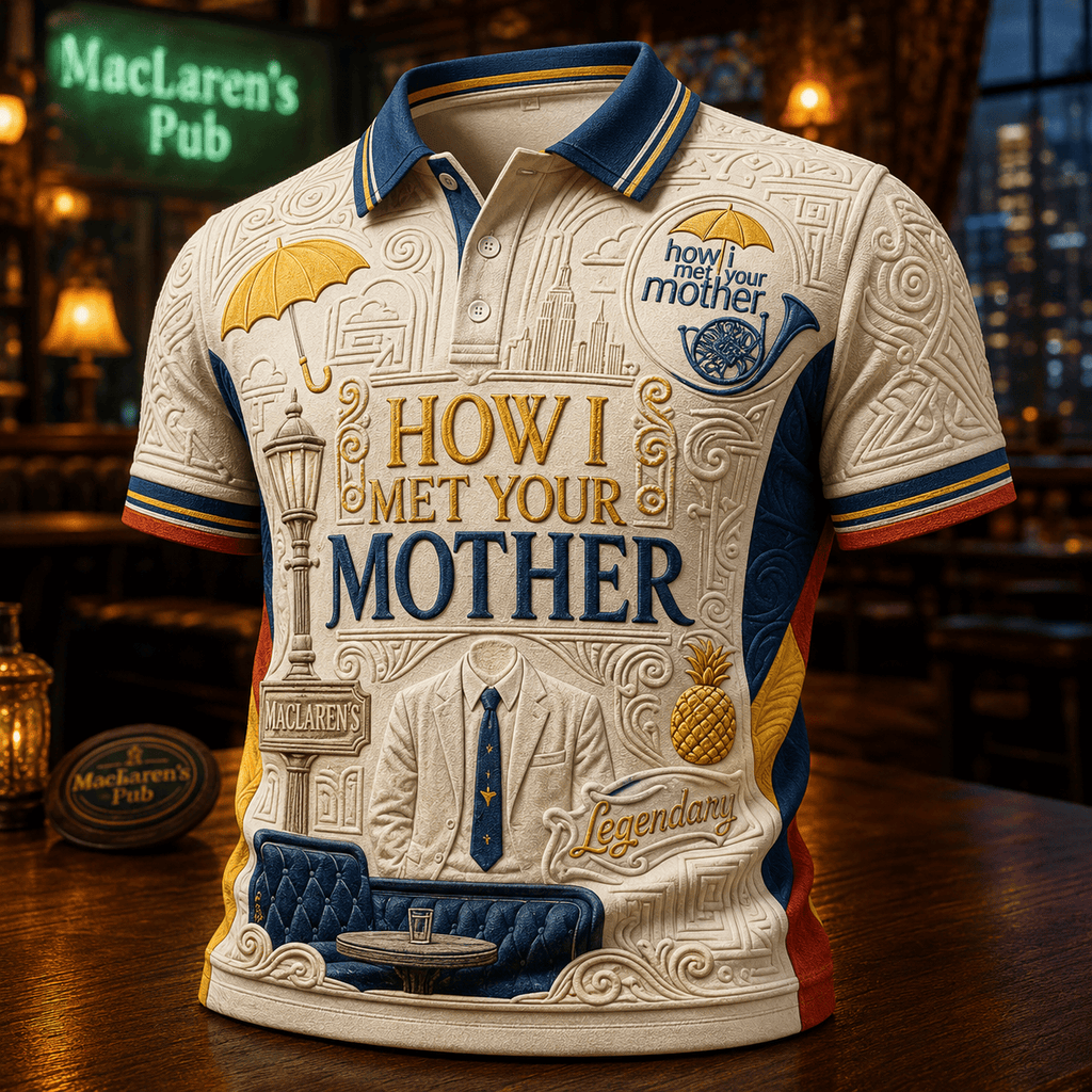 PREMIUM HIMYM EMBOSS POLO SHIRT NTVA