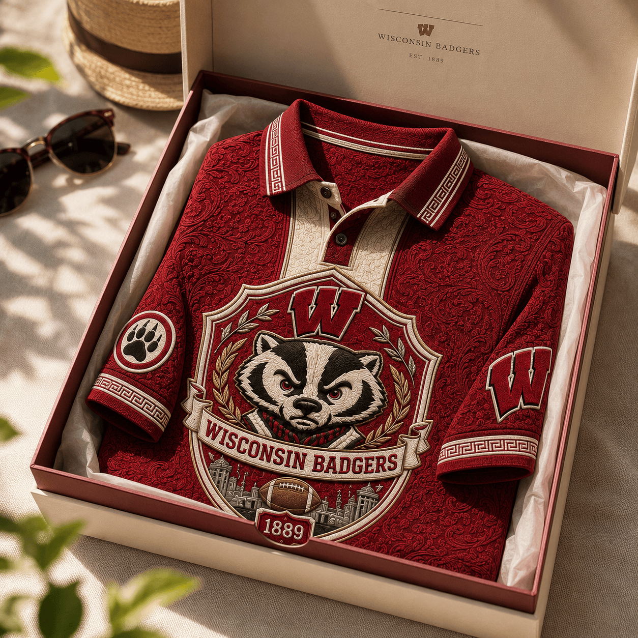 PREMIUM WBG EMBOSS POLO SHIRT HQH