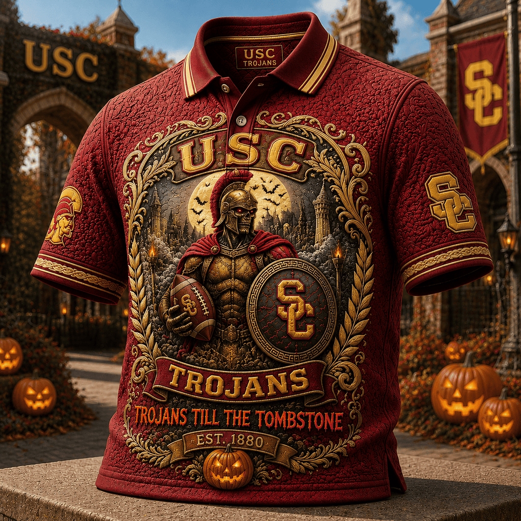 PREMIUM USC EMBOSS POLO SHIRT NTNA