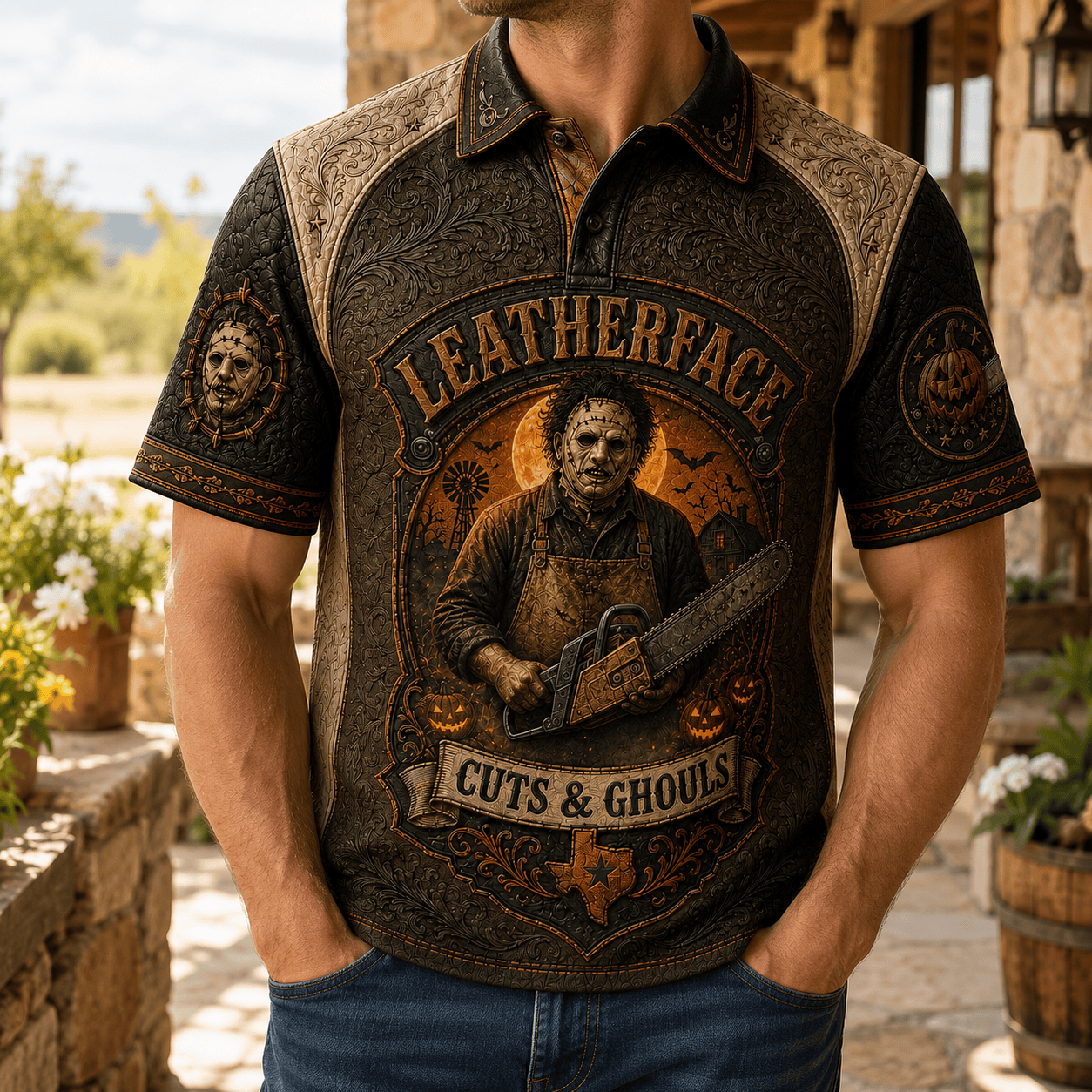 PREMIUM LTFA EMBOSS POLO SHIRT HQH