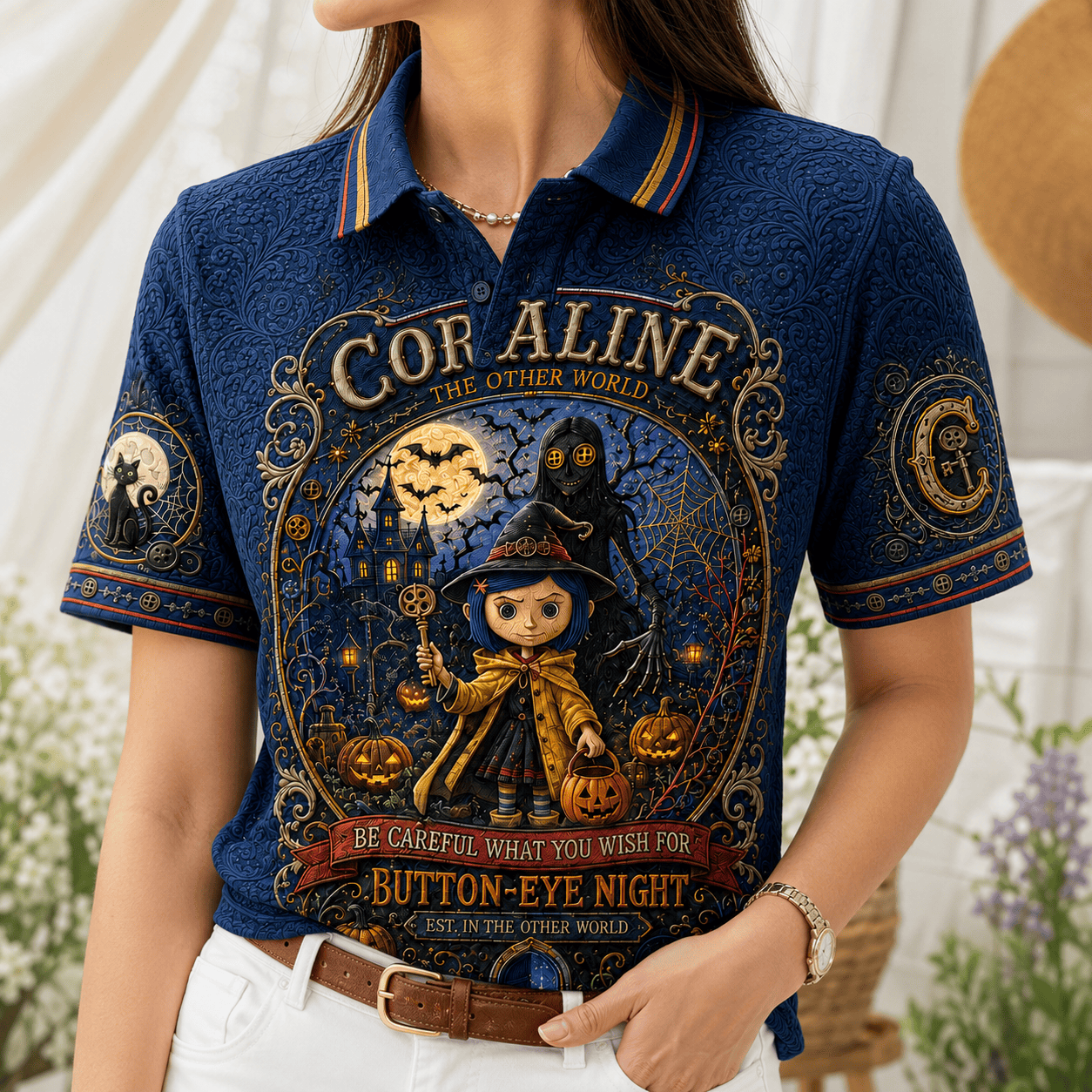PREMIUM CRL EMBOSS POLO SHIRT NTNA