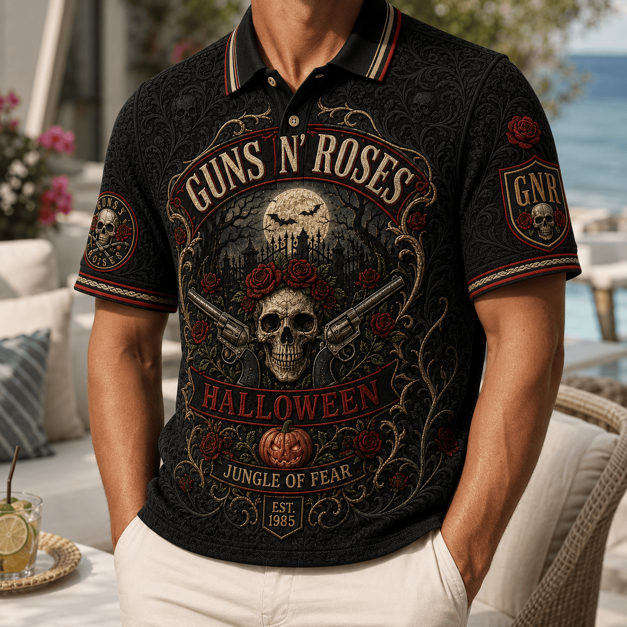 PREMIUM GNR EMBOSS POLO SHIRT NTNA