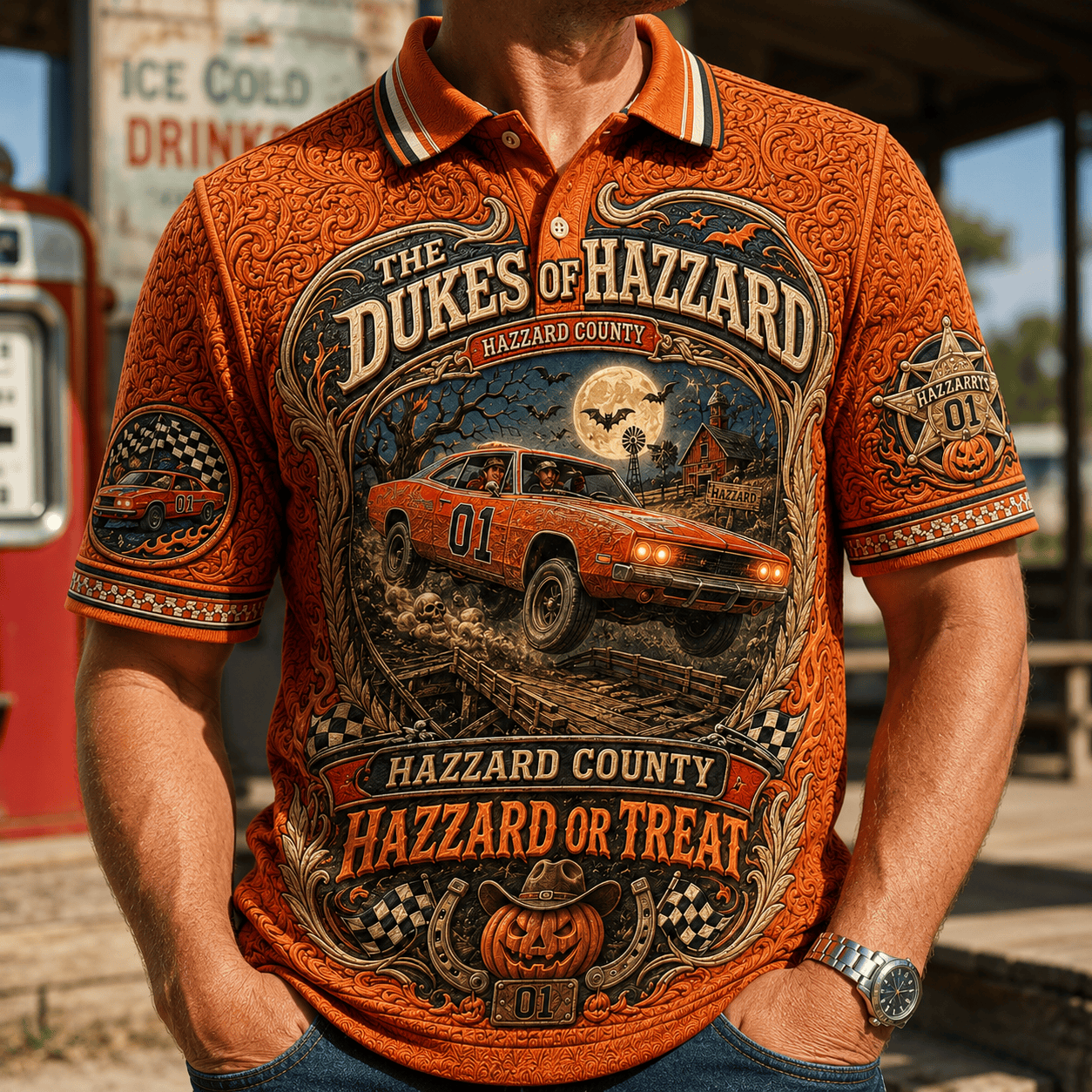 PREMIUM TDH EMBOSS POLO SHIRT NTNA