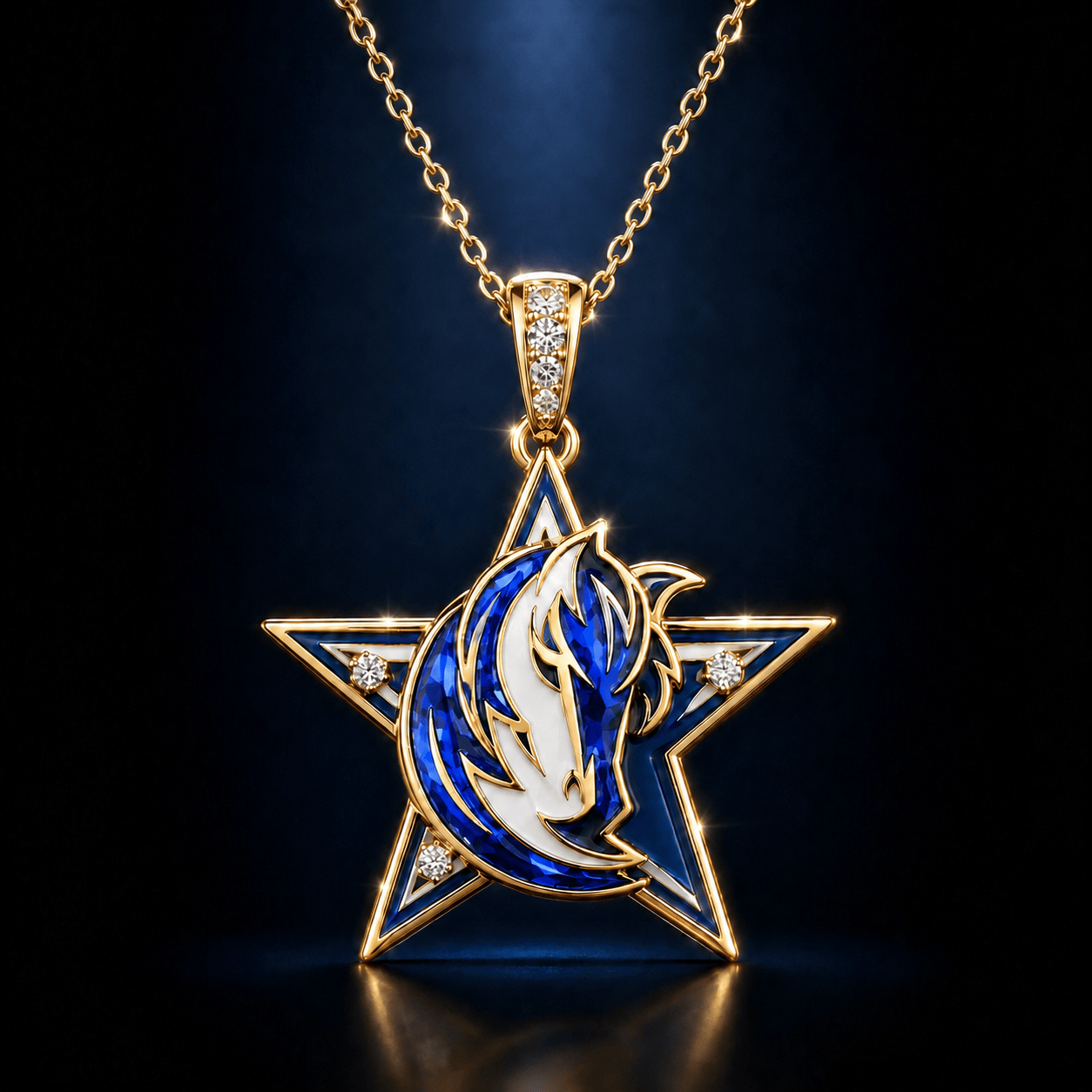 DLCB Solid Gold Chain with Diamond Pendant BMD