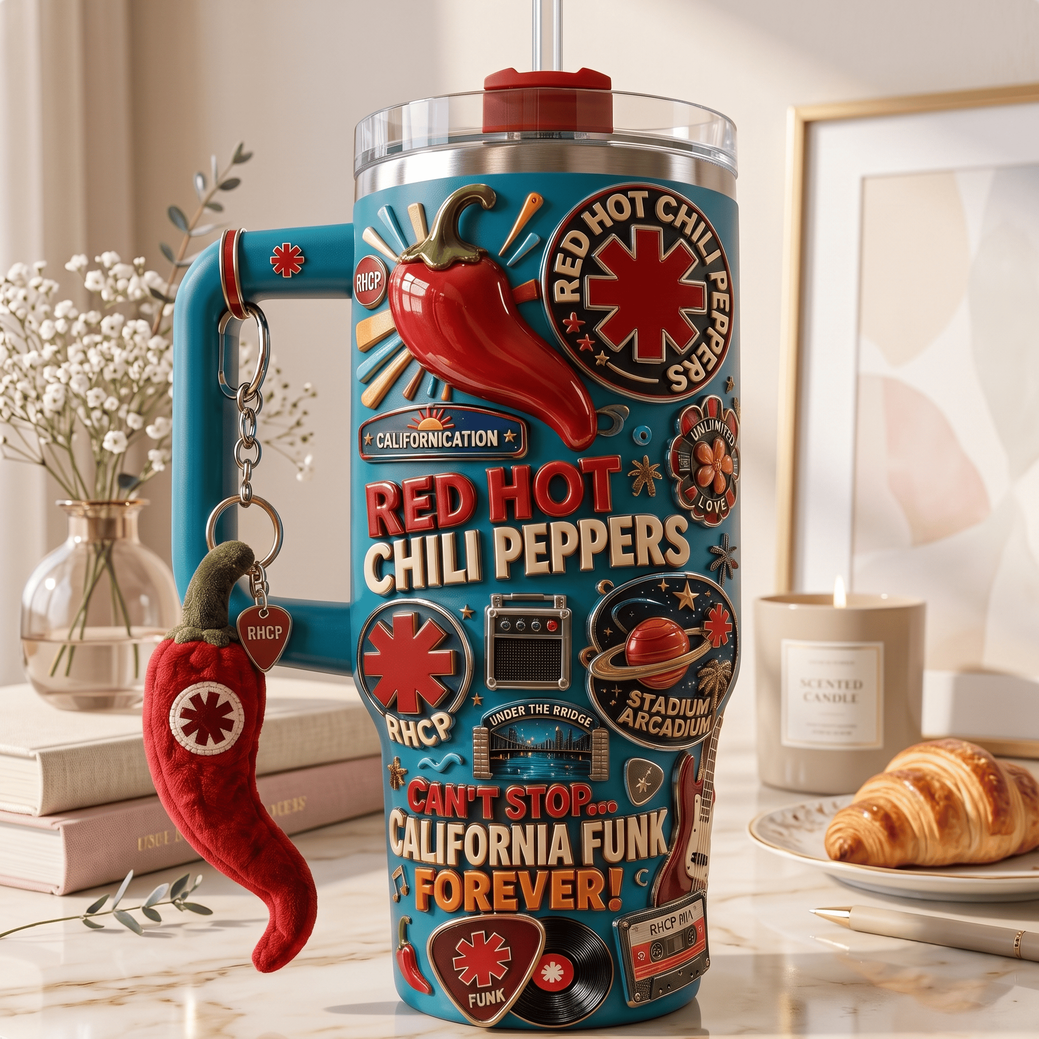 RHCP 40oz Tumbler With Handle HTTT