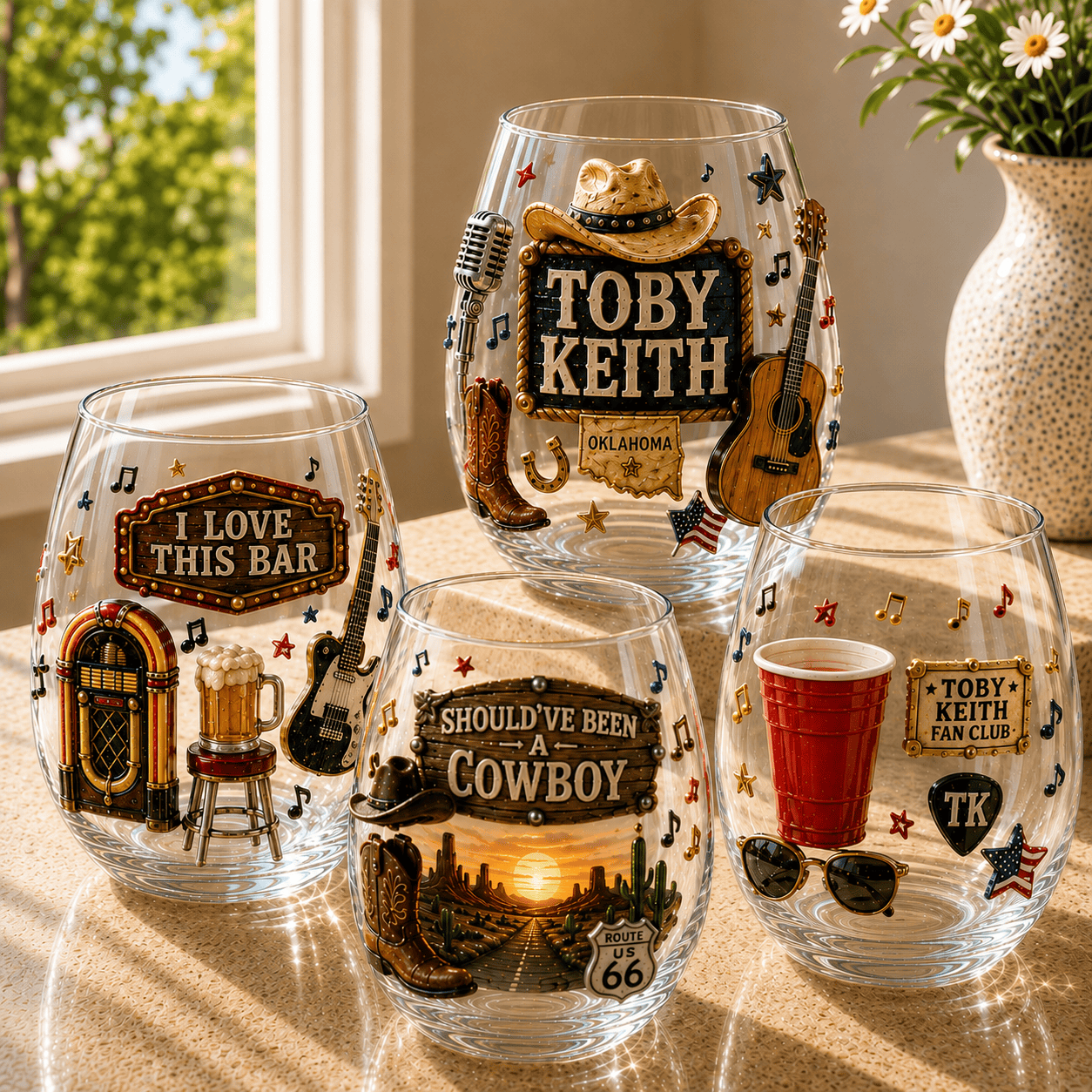 Premium TBKH Whiskey Glass Set TTTT