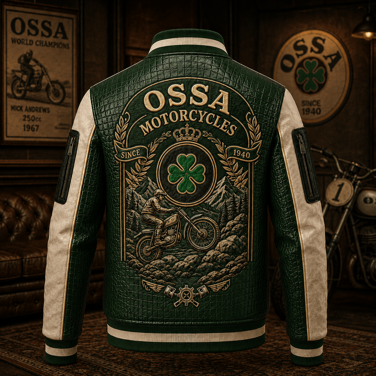 Premium OSS Leather Zipper Jacket TNSM