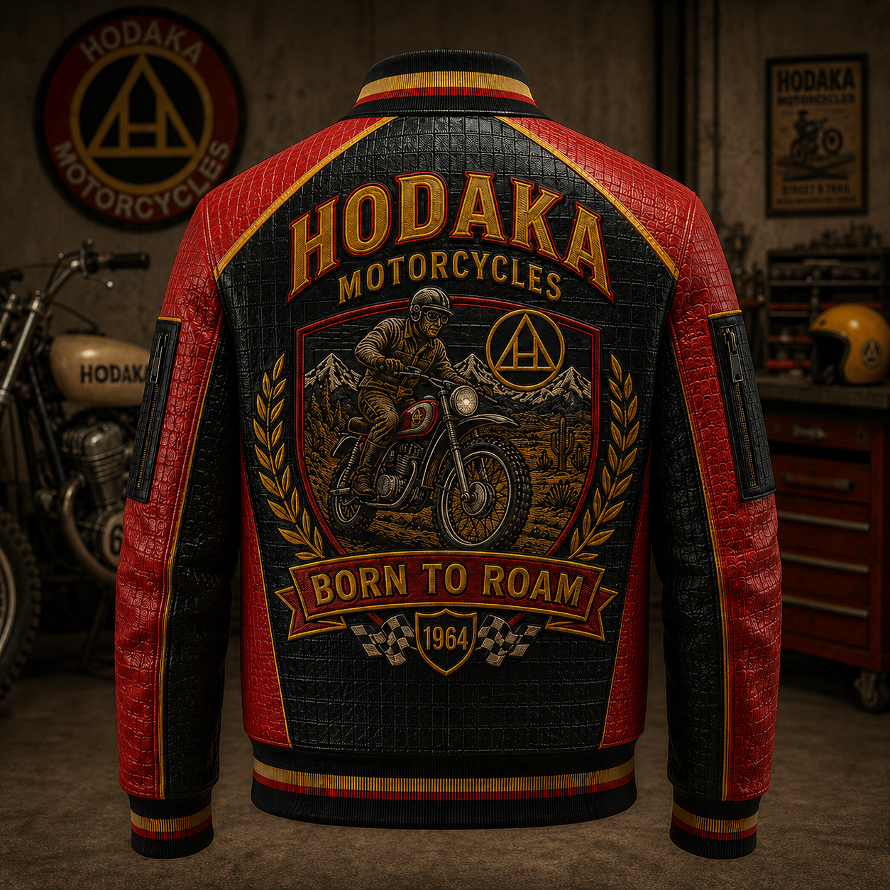 Premium HOD Leather Zipper Jacket TNSM