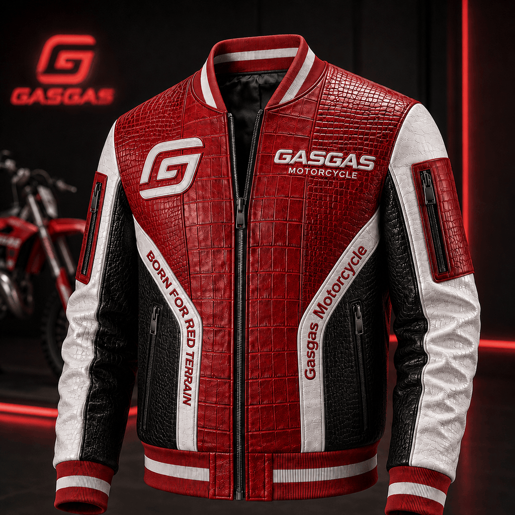 Premium GAS Leather Zipper Jacket TNSM