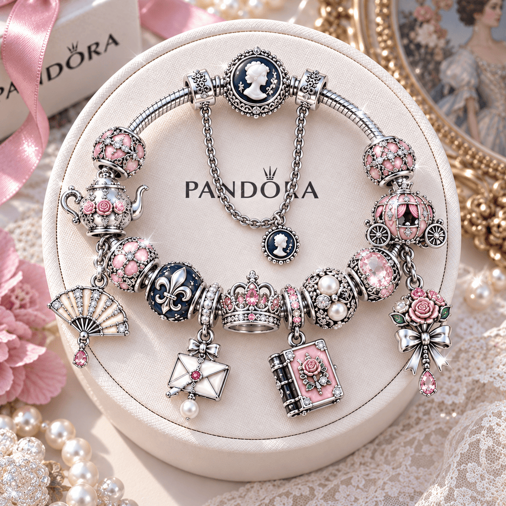 BGT Silver Charm Bracelet Set NTTB