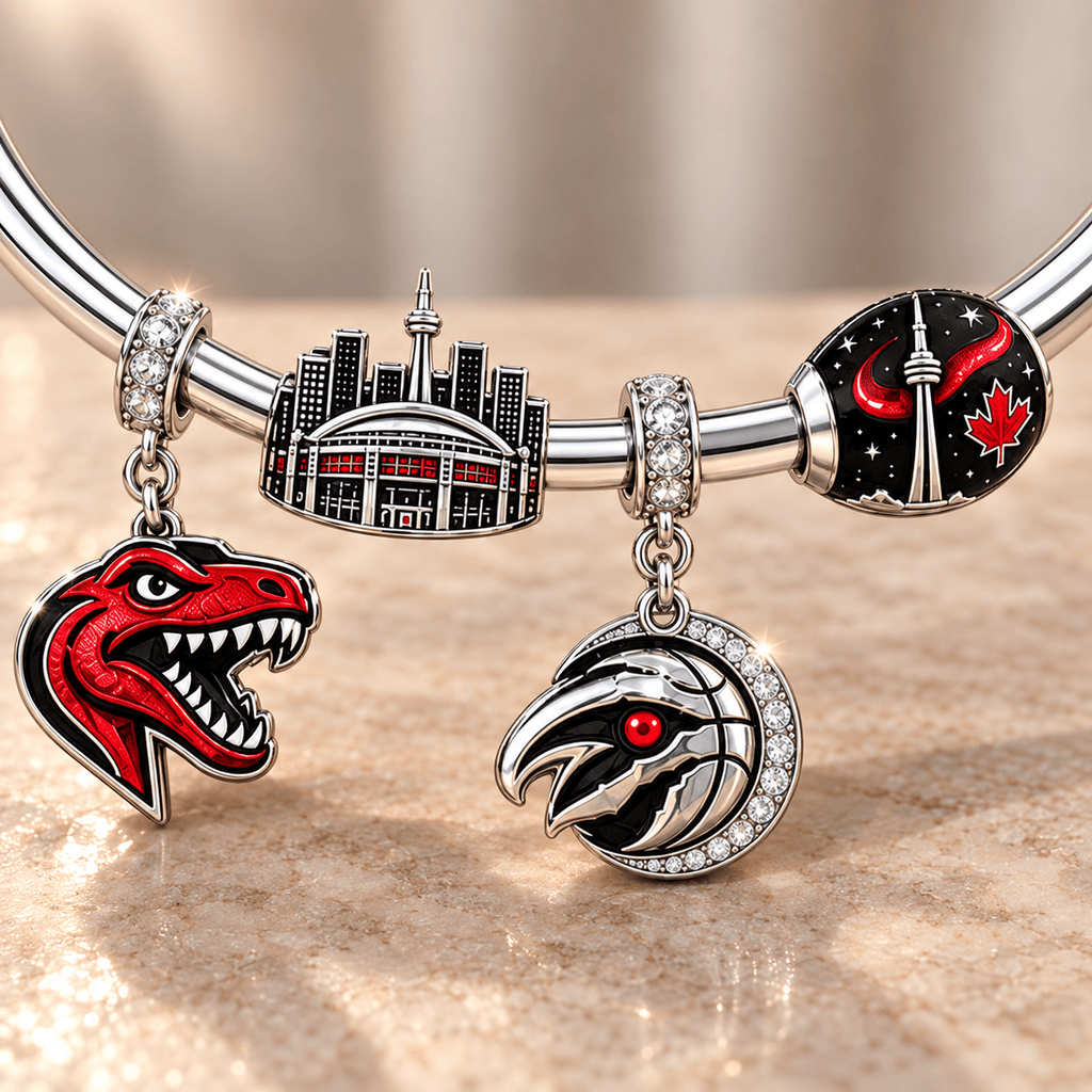 TRT Silver Charm Bracelet Set TMH